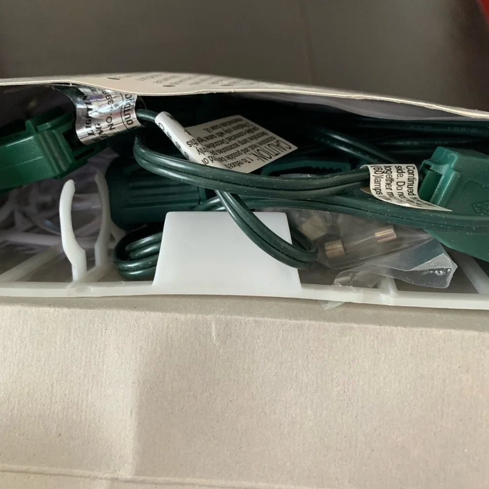 Hobby Lobby 25 C9 Clear Incandescent String Lights Christmas X2 Green Wire